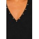 Blusa sin mangas mujer tachuelas