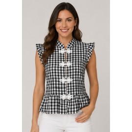 Blusa cuadros vichy mujer