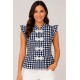 Blusa cuadros vichy mujer