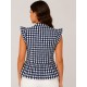 Blusa cuadros vichy mujer