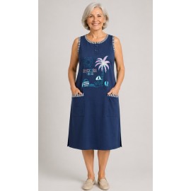 Vestido mujer "Chanclas" algodón