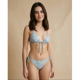 Bikini juvenil estampado flores