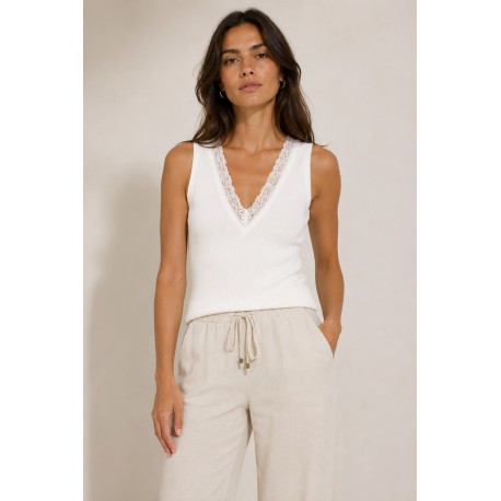 Camisetas y Polos	 Top mujer encaje Tiffosi