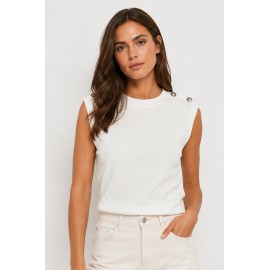 Top botones Tiffosi mujer