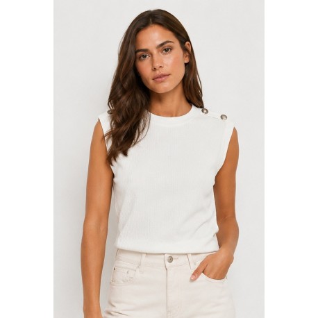 Top botones Tiffosi mujer