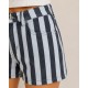 Pantalón corto rayas mujer