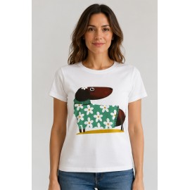 Camiseta mujer Perro Salchicha