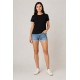 Camiseta básica mujer negro