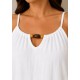 Vestido tirantes cuentas mujer