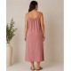 Vestido tirantes cuentas mujer