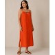 Vestido tirantes cuentas mujer