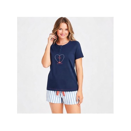Pijama mujer rayas Don Algodón