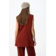 Chaleco mujer largo lino Tiffosi