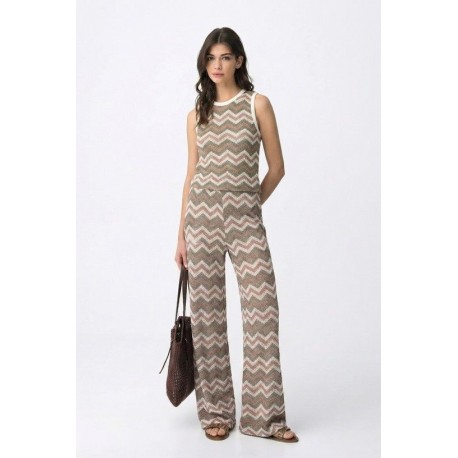 Pantalón hilo "Zig-Zag" mujer Tiffosi