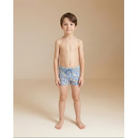 Bóxer baño niño estampado flores