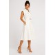 Vestido mujer cinturón botones