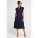 Vestido mujer cinturón botones
