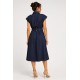 Vestido mujer cinturón botones