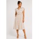 Vestido mujer cinturón botones