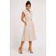 Vestido mujer cinturón botones