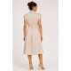 Vestido mujer cinturón botones