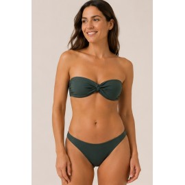 Bikini bandeau brillo mujer