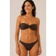 Bikini bandeau brillo mujer