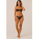 Bikini bandeau brillo mujer