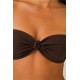 Bikini bandeau brillo mujer