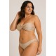 Bikini bandeau brillo mujer