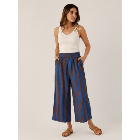 Pantalón bucanero rayas mujer