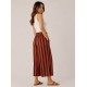 Pantalón bucanero rayas mujer