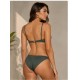 Bikini bandeau mujer hebilla