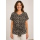 Camiseta estampada mujer nudo