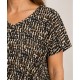 Camiseta estampada mujer nudo