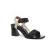 Sandalia tacón velcro mujer