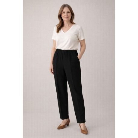 Pantalón mujer liso bolsillos