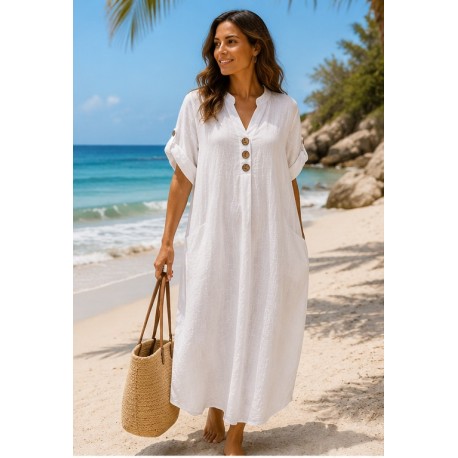 Vestido playa bambula mujer