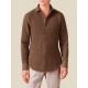 Camisa lino hombre cuello italiano