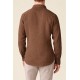 Camisa lino hombre cuello italiano