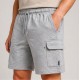 Bermuda cargo hombre algodón