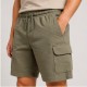 Bermuda cargo hombre algodón