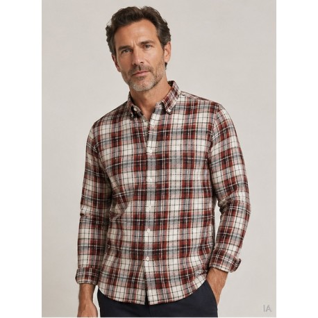 Camisa cuadros hombre franela
