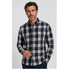 Camisa franela cuadros hombre