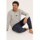 Pijama algodón hombre Logo