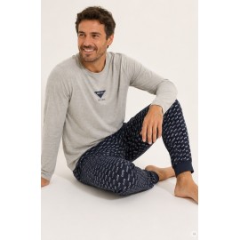 Pijama algodón hombre Logo