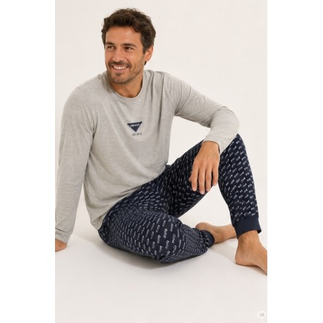 Pijama algodón hombre Logo