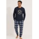 Pijama cuadros hombre 
