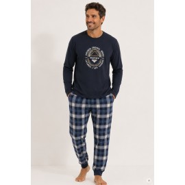 Pijama cuadros hombre 