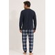 Pijama cuadros hombre 